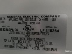 GE 25.4 Cuft 双门冰箱出售
