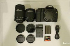 1丶佳能单反相机机身50D，带18-55mm丶55-250m