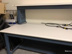 出售二手高级钢制电脑桌2个 自取半价