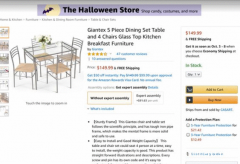 全新玻璃餐桌一套 $100