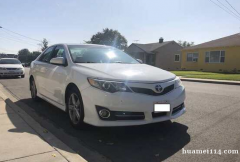 2012 Toyota Camry SE 白色丰田凯美瑞 导