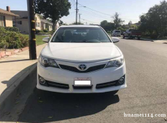 2012 Toyota Camry SE 白色丰田凯美瑞 导