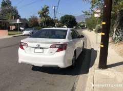 2012 Toyota Camry SE 白色丰田凯美瑞 导