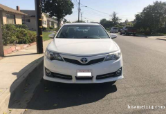 2012 Toyota Camry SE 白色丰田凯美瑞 导