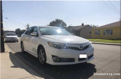 2012 Toyota Camry SE 白色天窗丰田凯美瑞