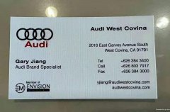 奥迪 Audi 新车二手车，找Gary ，中文资讯服务，讲解