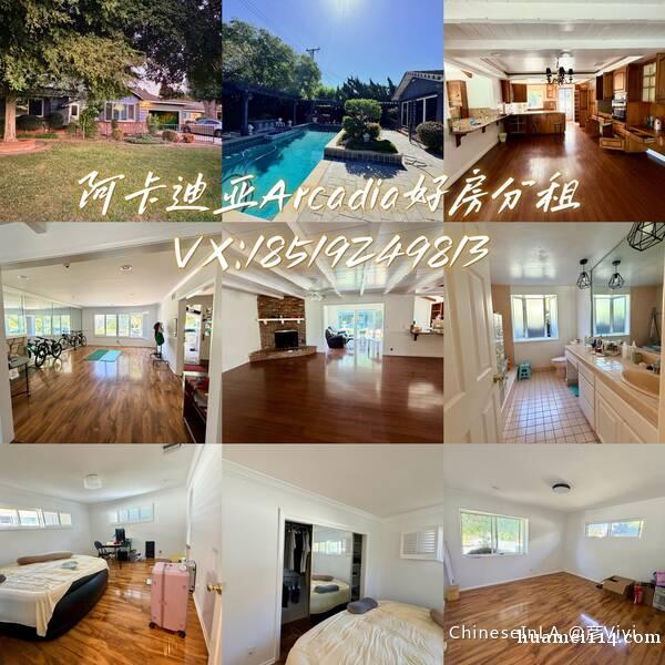 洛杉矶Arcadia阿卡迪亚好房分租 洛杉矶Arcadia阿卡迪亚好房分租
